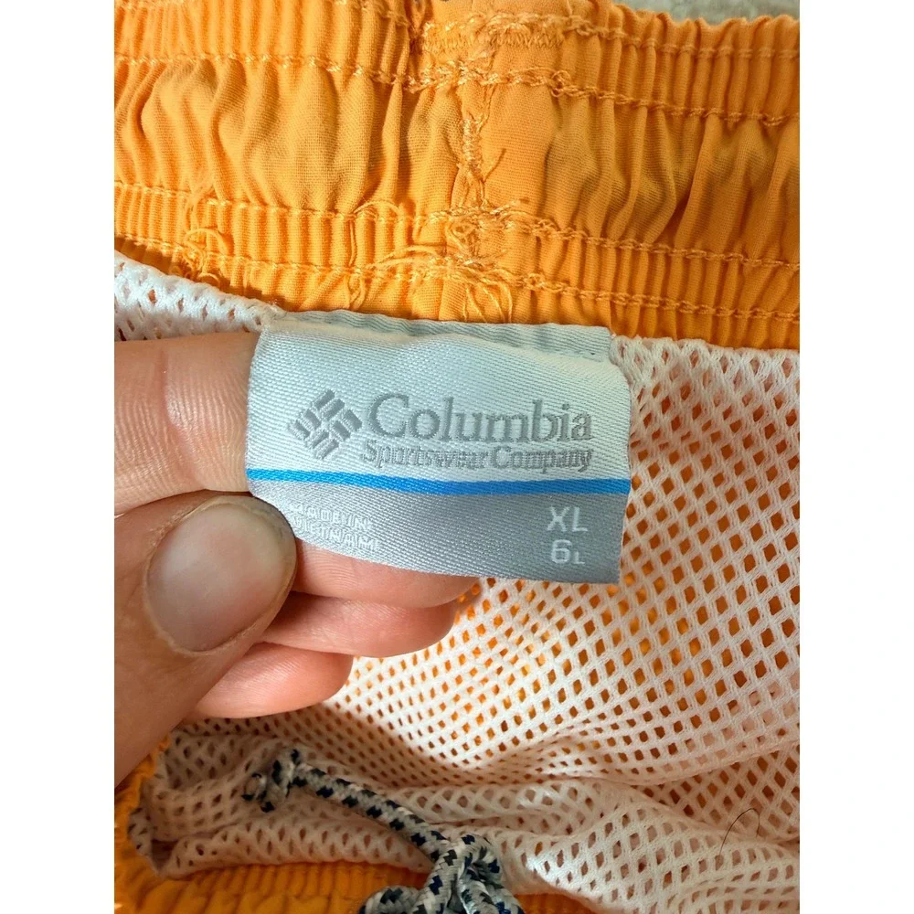 Columbia PFG Backcast III Water Shorts Mens XL Orange Omni-Shade 6